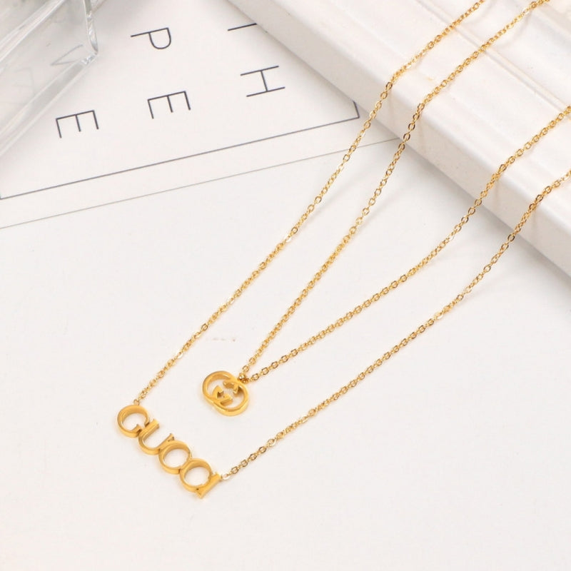 GCN13 Necklace copper plating gold Jewelry