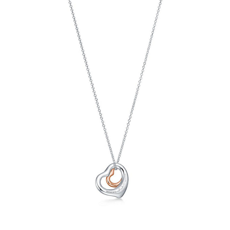 X679  Women's titanium steel heart-shaped necklace jewelry