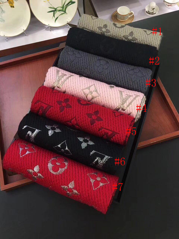 LSC6 Wool blend 35-180CM Scarf Can Choose with box