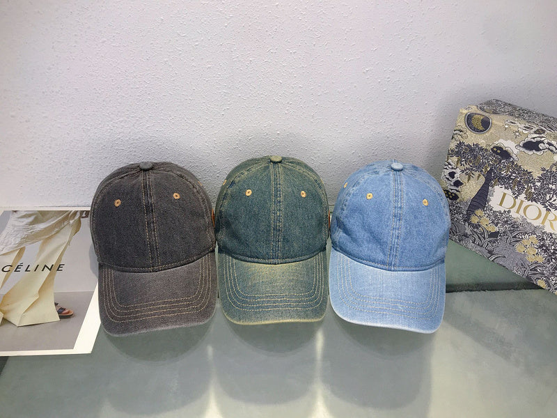 DIH38 New Sun Hat Denim Duck Tongue Hat