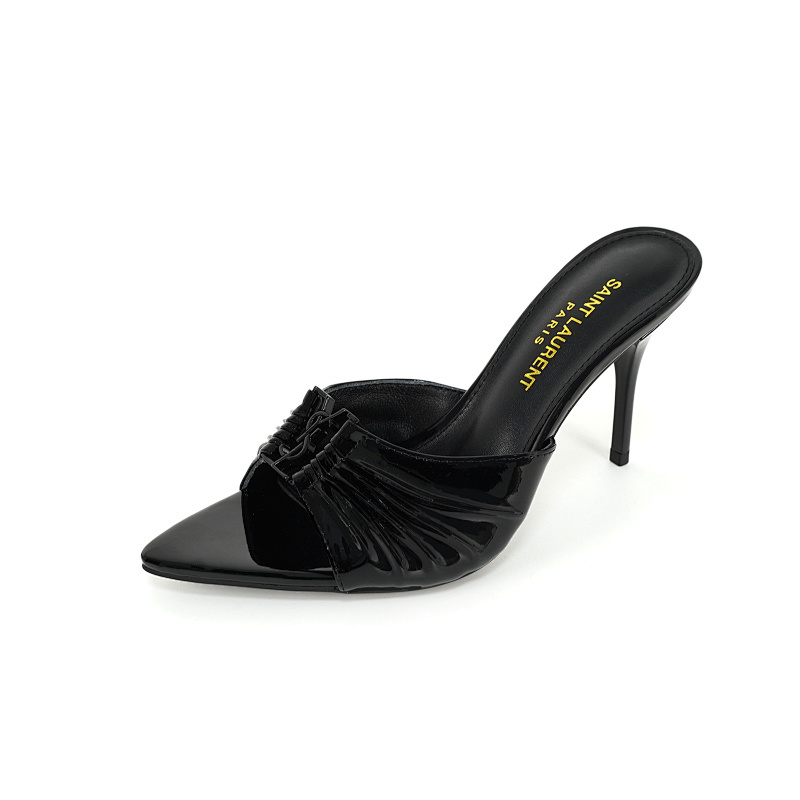OYS12 Classic 6.5CM 9CM High heels 35-43 for women Leather shoes Box
